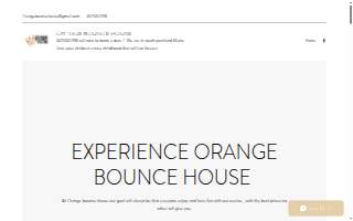 Orange bounce house rental