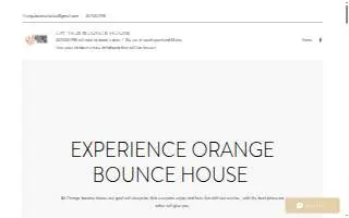 Orange bounce house rental website