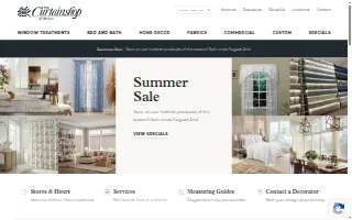 Curtainshop of Maine website
