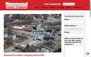 Hammond Lumber Company website