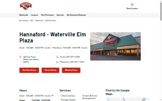 Hannaford Pharmacy