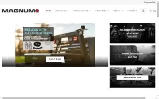Magnum Truck Racks website