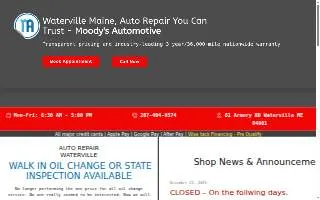 Moody's Automotive website