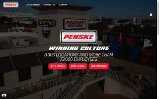 Penske Truck Leasing website
