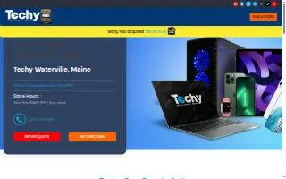 TECHY Waterville - Buy/Repair/Sell website
