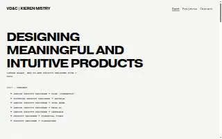 Vision Design Creative Services website