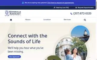 Waterville Audiology website