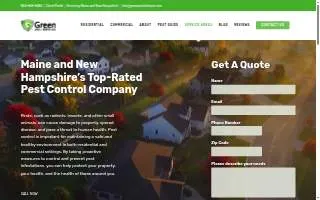 Green Pest Defense of Westbrook website