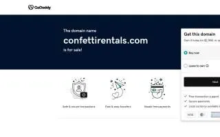 Party with Confetti Rentals of Westbrook website