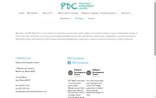 Pediatric Development Center website