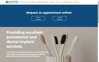 Periodontal Associates of Westbrook website