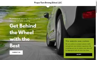 Proper Turn Driving School website