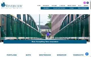Riverview Physical Therapy of Westbrook website