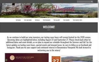 Bonaventura Vineyards website