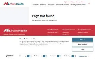 MaineHealth Dermatology - Portland website