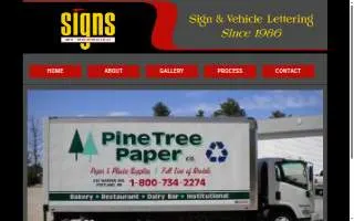 Signs By Popovich website