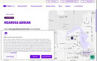 HearUSA of Adrian website