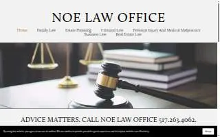 Noe Law Office website