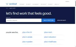 Randstad Adrian website