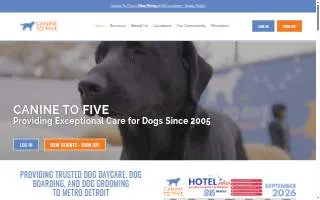Canine To Five website