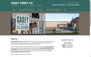 Casey Fence Co website