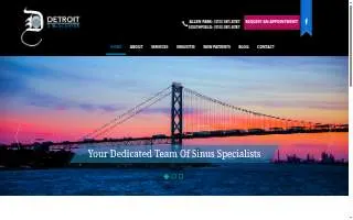 Detroit Sinus Center website