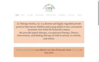 A2 Therapy Works, LLC of Ann Arbor website