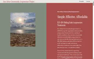 Ann Arbor Community Acupuncture website