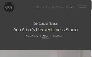 Erin Cantrell Fitness website