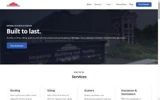 Imperial Building & Roofing website
