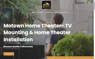 Motown Home Theater Services of Ann Arbor website