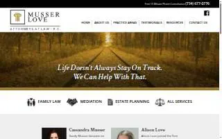 Musser Love, P.C. website