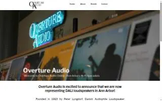 Overture Audio website