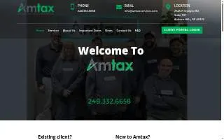 Amtax LLC - Income Tax, Bookkeeping, and Accounting website