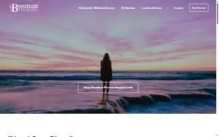 Bosman Chiropractic Life Center website