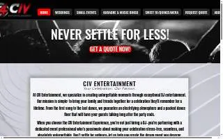 Civ Entertainment of Auburn Hills website