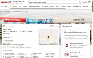 CVS of Auburn Hills website