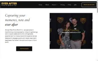 Ever After Photo Booth Co. website