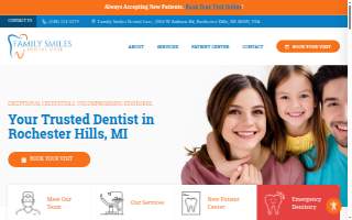Family Smiles Dental Care website