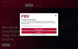 FEV Consulting, Inc. website
