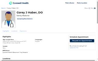 Haber Corey J DO