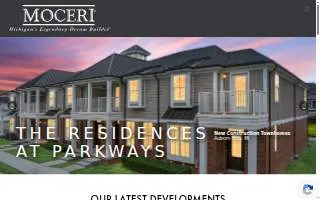 Moceri Custom Homes website