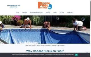 Precision Pool Service of Auburn Hills website