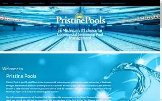 Pristine Pools Inc of Auburn Hills website