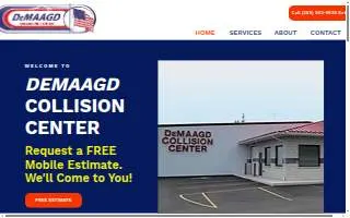 DeMaagd Collision Center - Auto Body Repair website