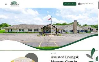 Heritage Assisted Living website