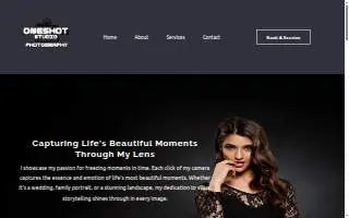 Oneshot Photography Studio & Film website