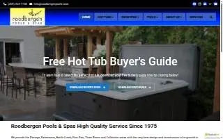 Roodbergen Pools & Spa Supplies Portage of Battle Creek website