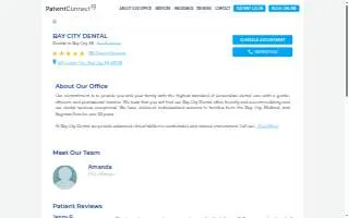 Bay City Dental website