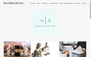 Boucher Law, PLLC website